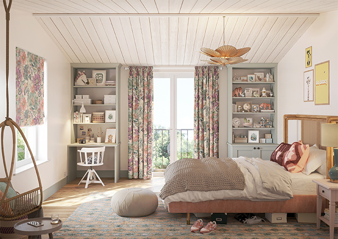 Spring Garden, Khaki - Made to Measure Curtains - Image 13